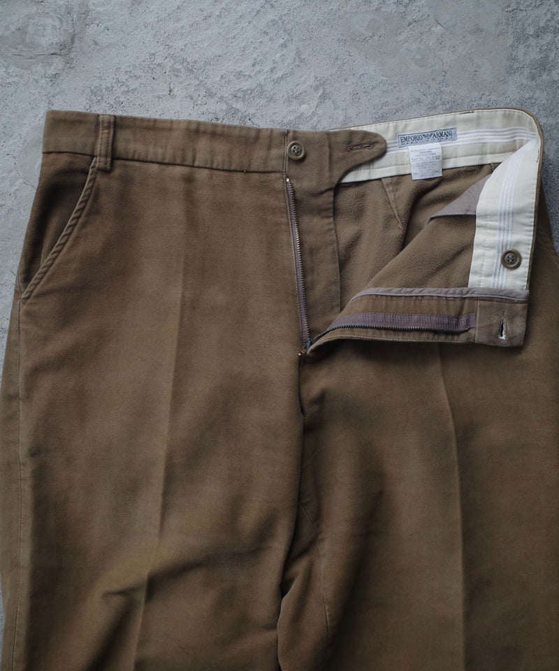90-00s Emporio Armani Moleskin Trousers 