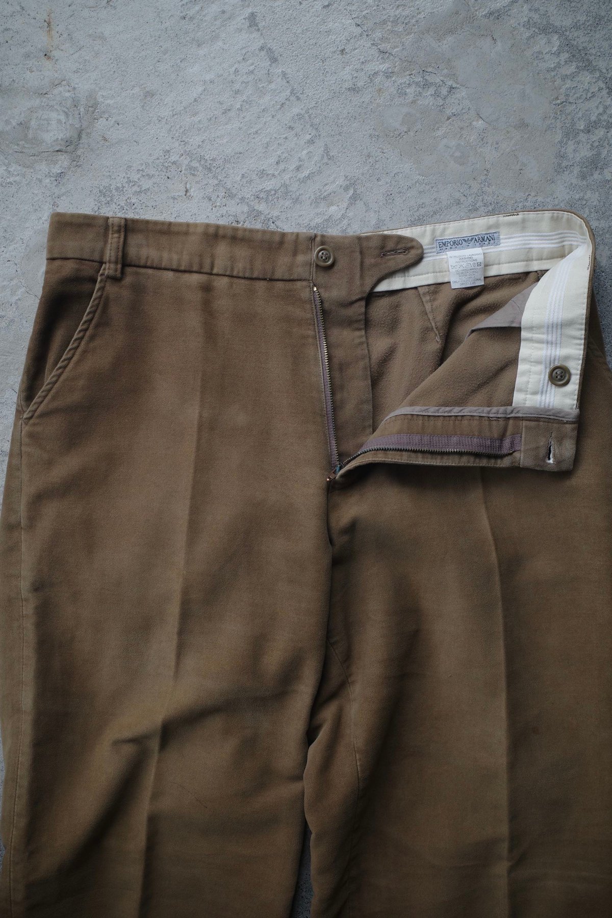 90-00s Emporio Armani Moleskin Trousers 