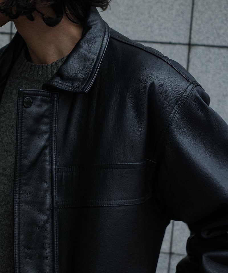 Euro Leather Short Blouson -3 | DAMAGEDONE 2nd
