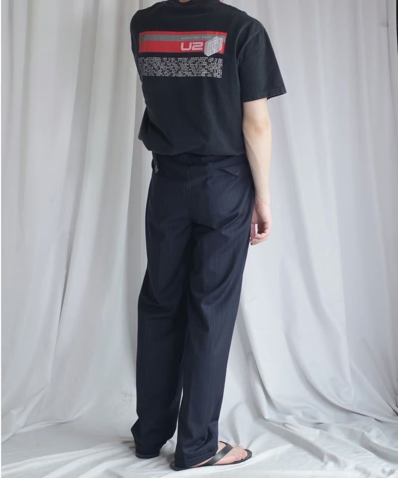 GIANNI VERSACE” Summer Material Stripe Slacks