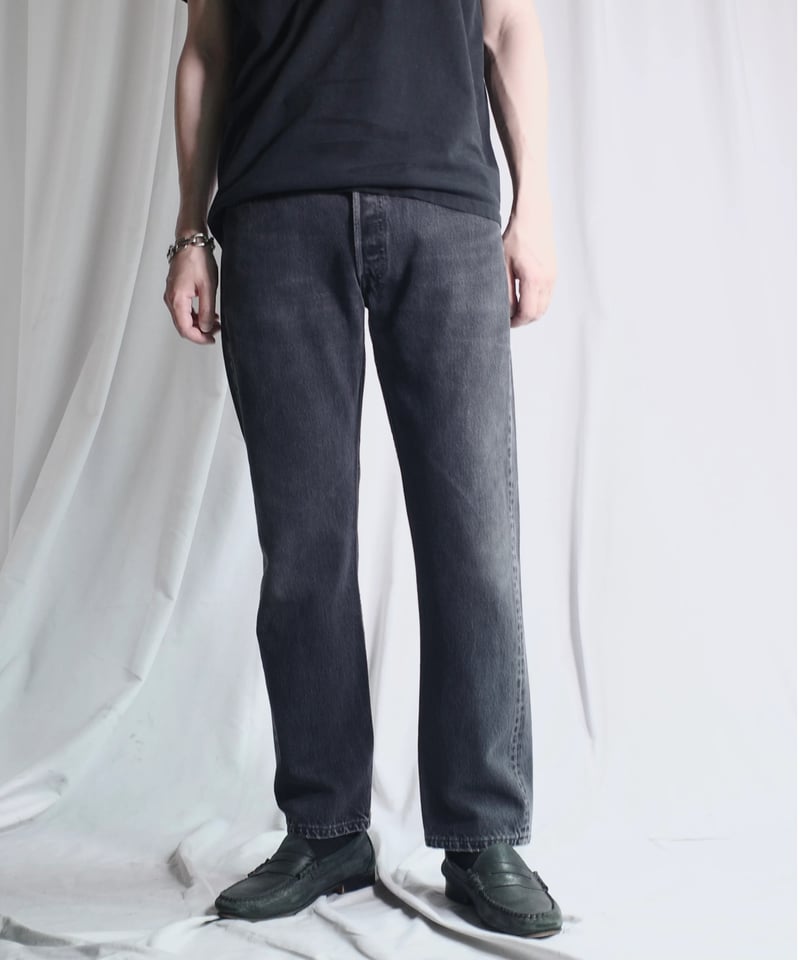 ク*店様 Levi's 501 ブラックデニム W36 L30 02's Levi's 501 Black Denim Pants #5 Made in US