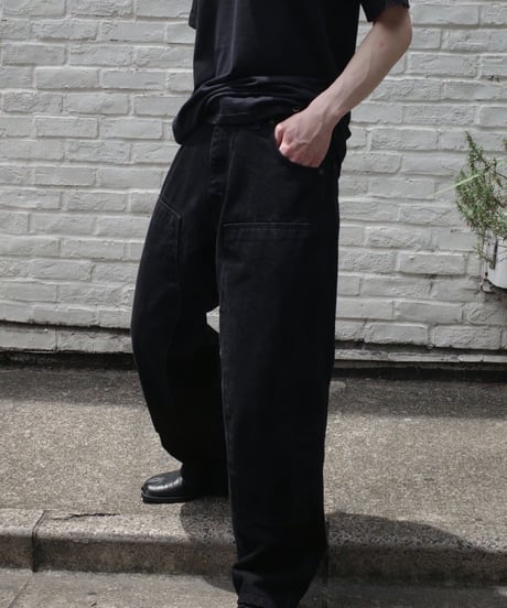 Prison Blues Double Knee Denim Work Jeans -Fade Black
