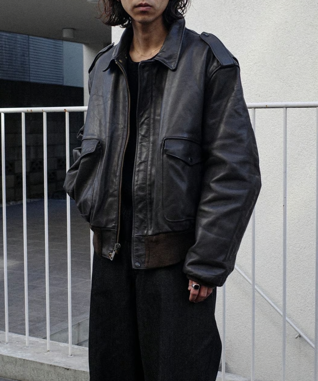 Schott Type G-1 Leather Flight Jacket -Made in