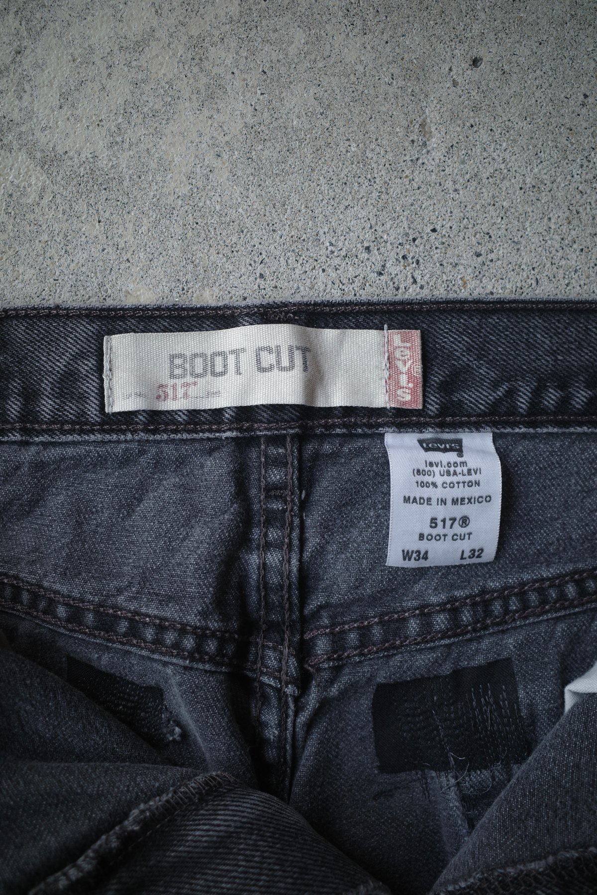 00's Levi's 517 Black -Made in Mexico | DAMAGED