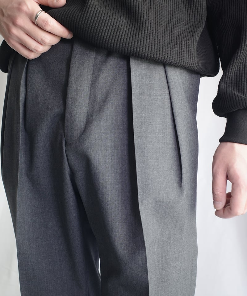 NEAT Wool Poplin Flare -Gray | DAMAGEDONE 2nd
