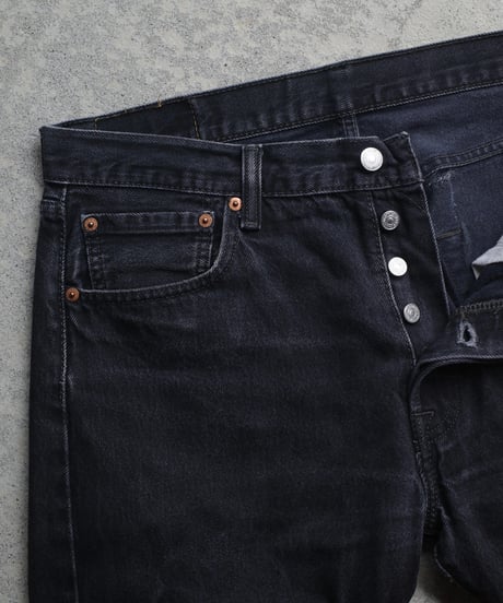 Levi's 501 Black Denim Pants #4