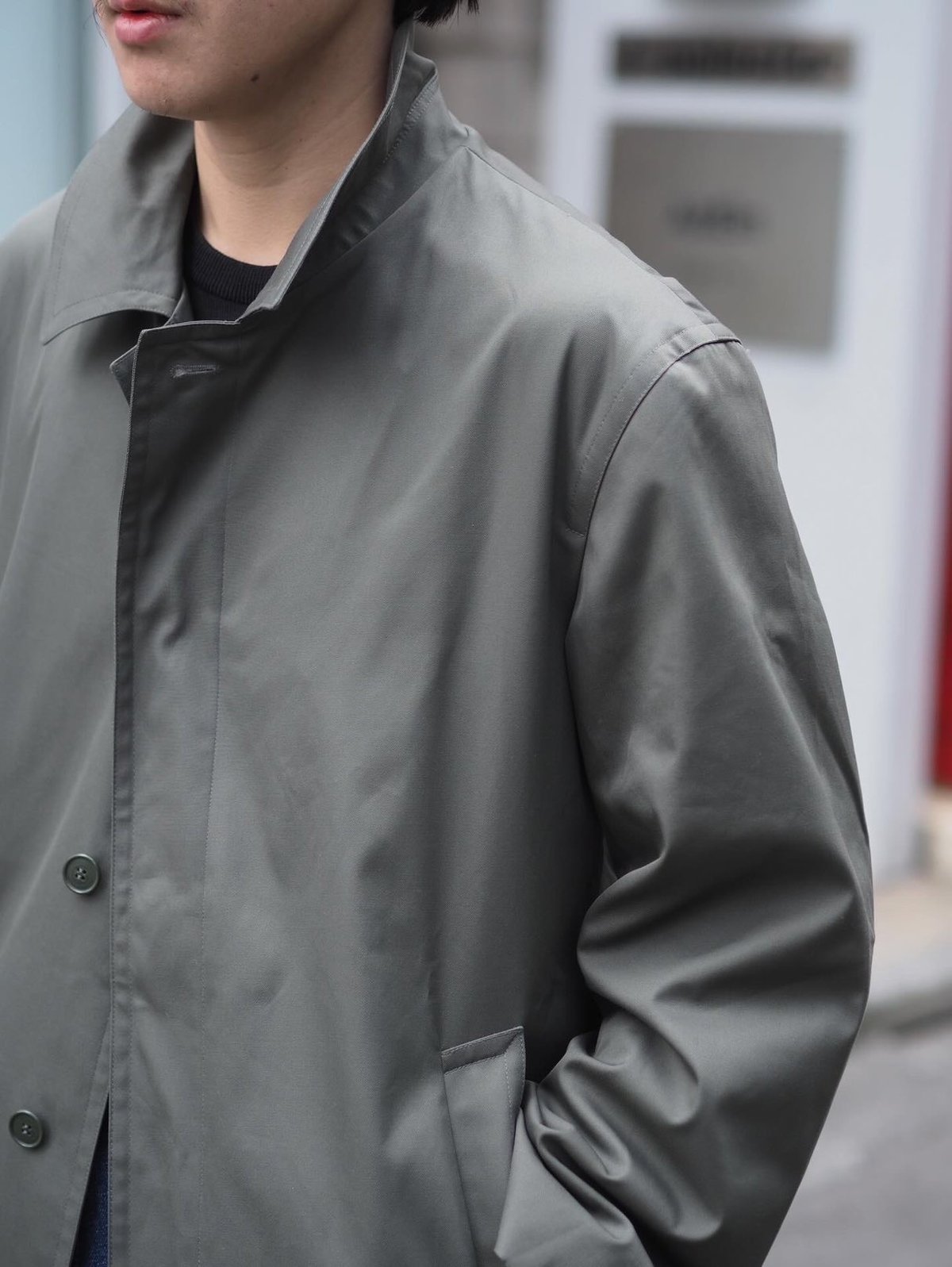 90-00s Deadstock French Military Balmacaan Coat