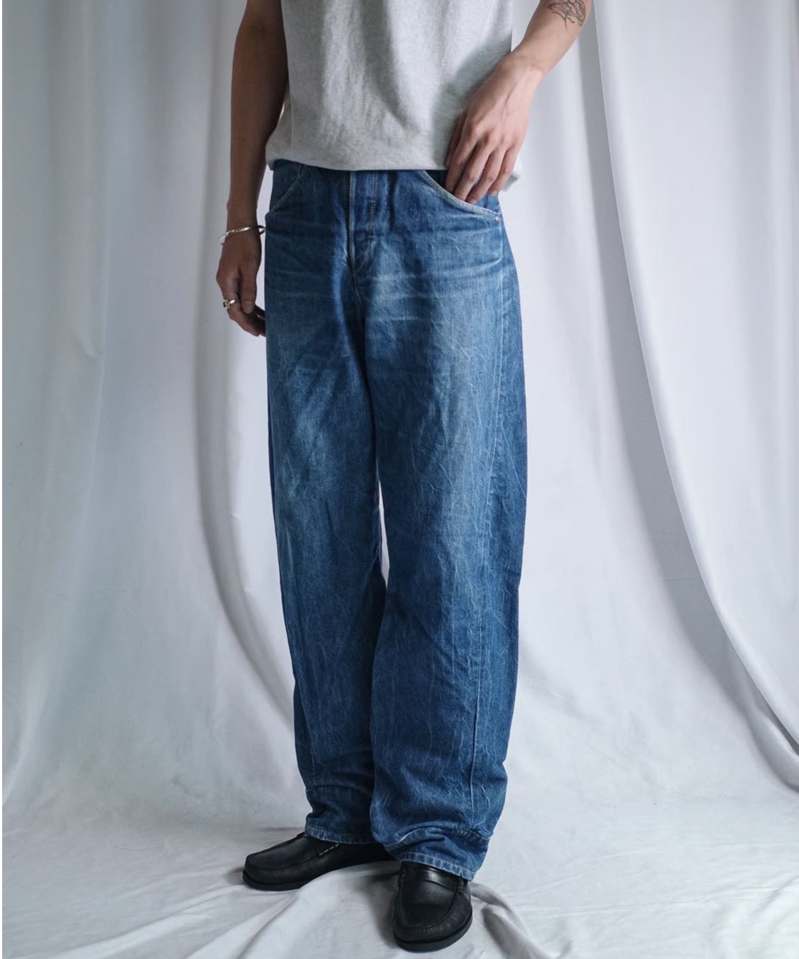 00sユーロリーバイス Levi's Engineered Jeans ジーンズ 00s Levi's Euro エンジニアード デニムパンツ 立体裁断 W32 L34 W82cm