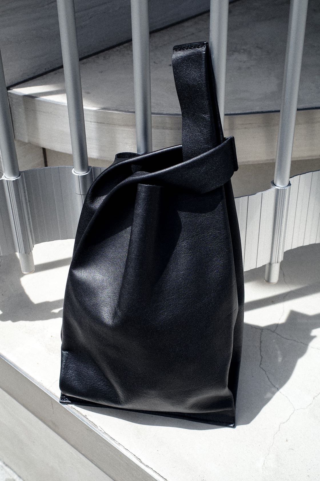 Made in ASAKUSA” LEATHER CONVENI BUKURO -BLACK