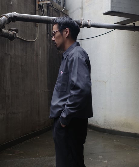 Ben Davis Long Sleeve Solid 1/2 Zip Shirt
