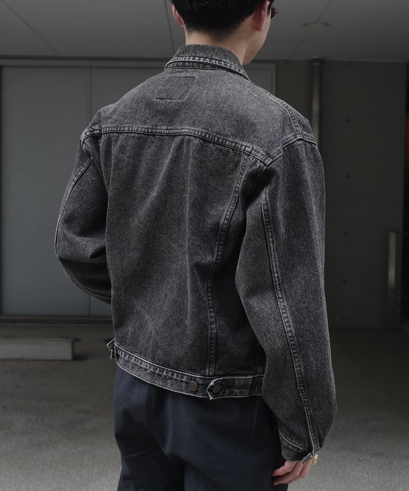  デニムジャケット ブラック damage done GAP 先染めBlack Tracker Jacket | DAMAGEDONE 2nd
