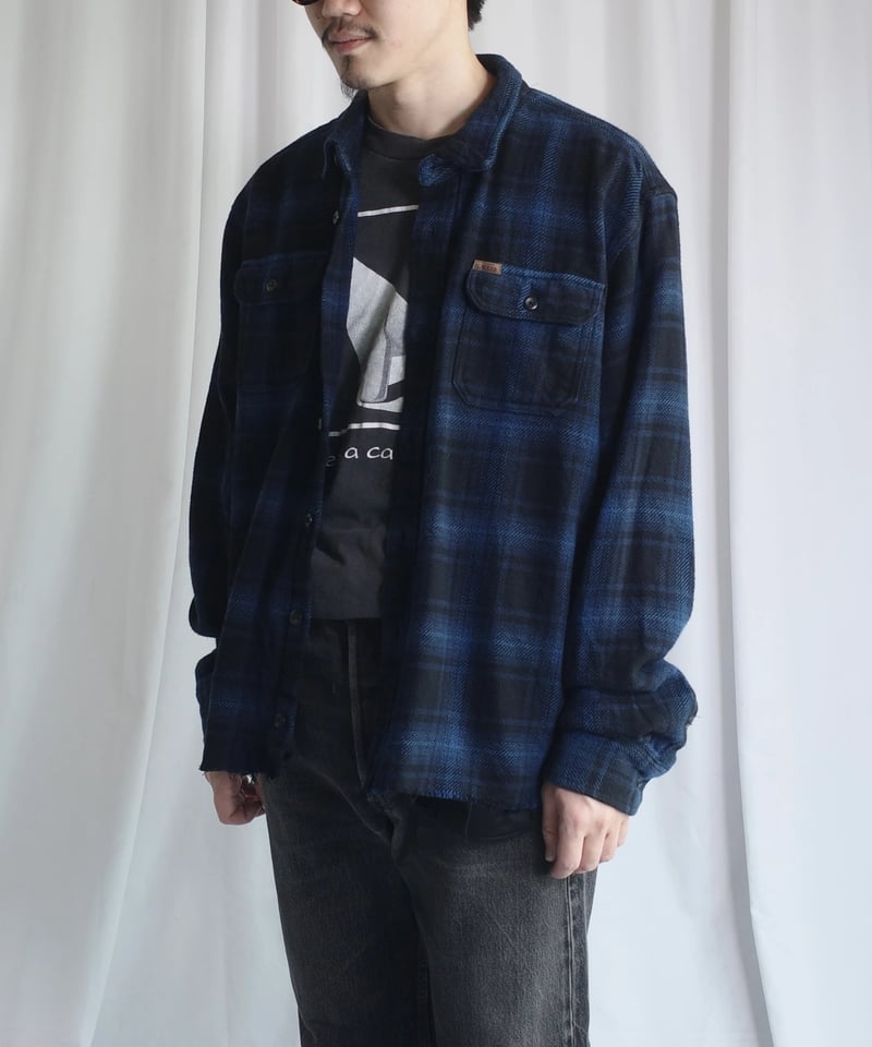 Customized Over Sized Ombre Flannel Shirts -6 |
