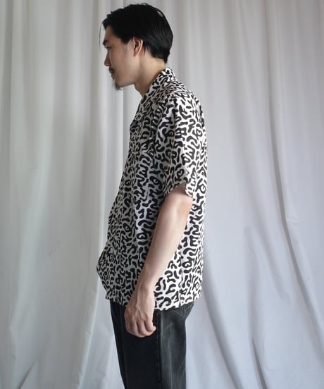 Korean Army Dalmatian Camo S/S Open Collar Shirts -4
