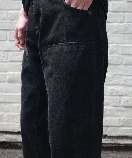 Prison Blues Double Knee Denim Work Jeans -Fade Black