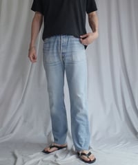93s Levi's 501 Indigo Blue Cut Off  -7   "Made in USA" - 実寸 W33 /  L30