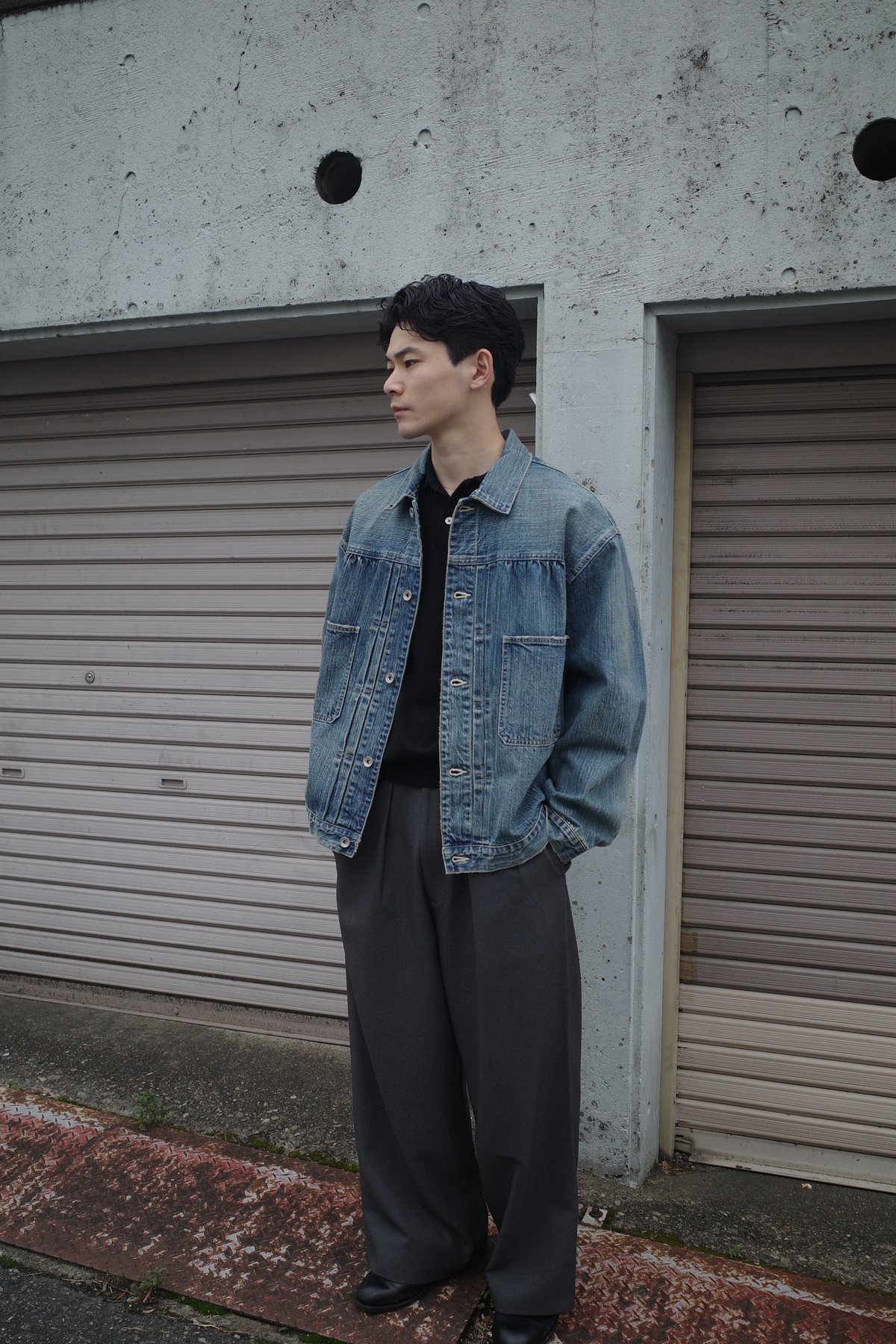 Porter Classic Steinbeck Denim Jacket -Blue | D