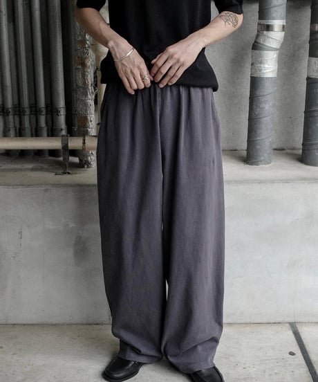 Los Angeles Apparel 8.5oz Wide Leg Jersey Pants- Dolphin Blue