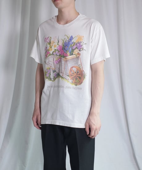 90's Flower Design T-Shirts -6 "Made in USA"