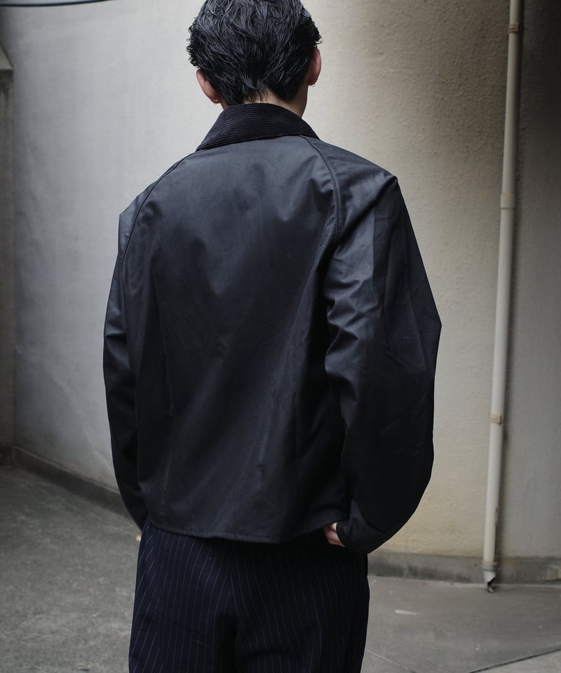 Barbour スペイ WAXEDCOTTON ブラック Barbour バーブァーバブアー スペイ オイルドジャケット 国内