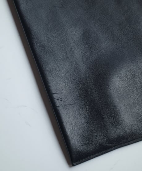 As is ”Made in ASAKUSA” LEATHER CONVENI BUKURO -BLACK-  ＃7