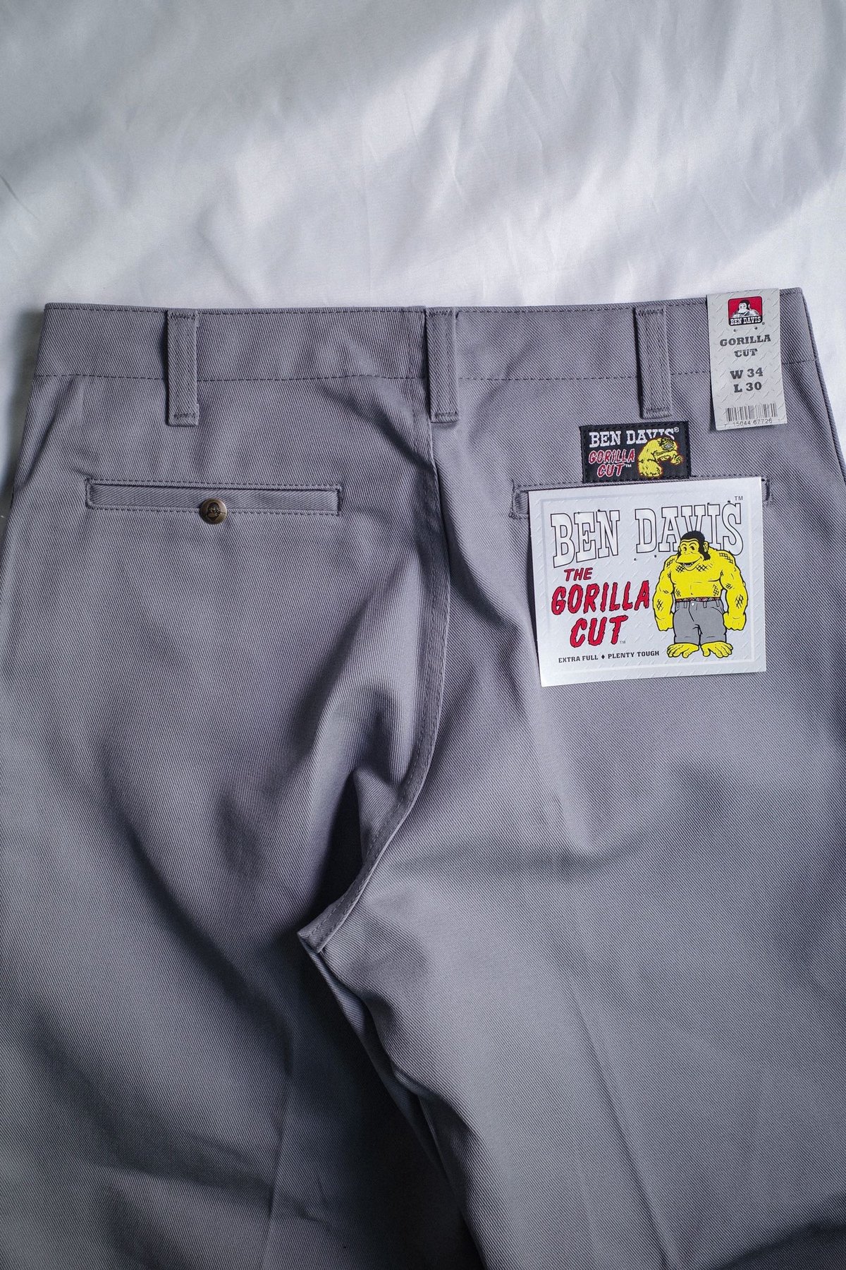 Ben Davis Gorilla Cut Pants Light Grey | DAMAGE