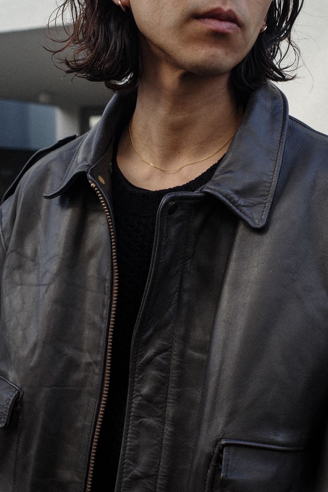 Schott Type G-1 Leather Flight Jacket -Made in