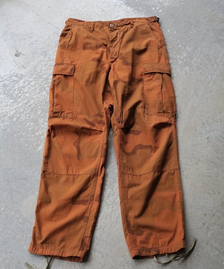 Deadstock Us Army Over Dye Combat Trouser 3C Desert Camo -Orange