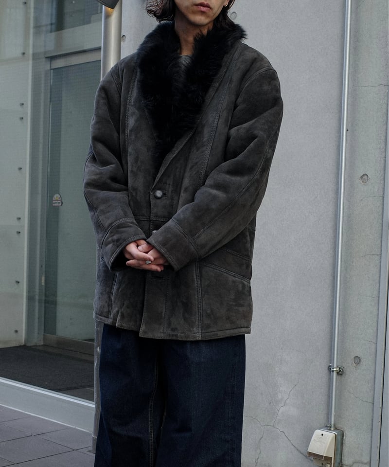 Vintage Black Mouton Jacket -11 | DAMAGEDONE 2nd