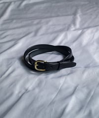 Tory Leather Plain Strap Belt Black #2134