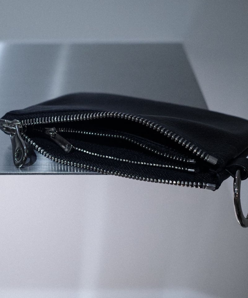 Made in ASAKUSA” LEATHER SMALL WALLET -BLACK-