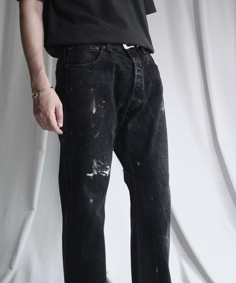 Levi's 501 Black Denim Pants #7