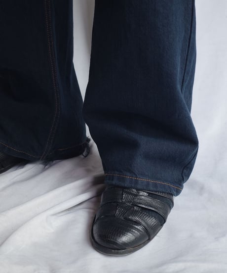 00's Levi’s 527 Denim Pants "Black Over Dye" -6  実寸W35 / L32