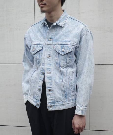 80-90's Levi's 57508 Chemical Wash Denim Jacket -Made in USA