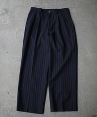 Gambert Tropical Wool Slacks -Navy Stripe