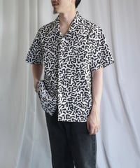 Korean Army Dalmatian Camo S/S Open Collar Shirts -3