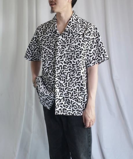Korean Army Dalmatian Camo S/S Open Collar Shirts -3