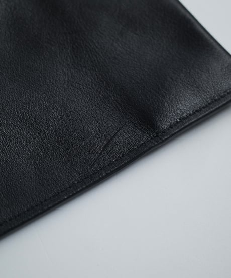 As is ”Made in ASAKUSA” LEATHER CONVENI BUKURO -BLACK-  ＃4