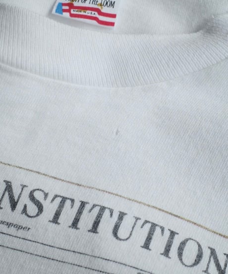 Various White Design Tee -14 Made in USA