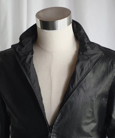 DKNY Leather/Nylon Reversible Jacket