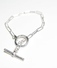 meian sterling silver "straight chain" bracelet