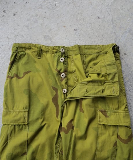Deadstock Us Army Over Dye Combat Trouser 3C Desert Camo -Yellow