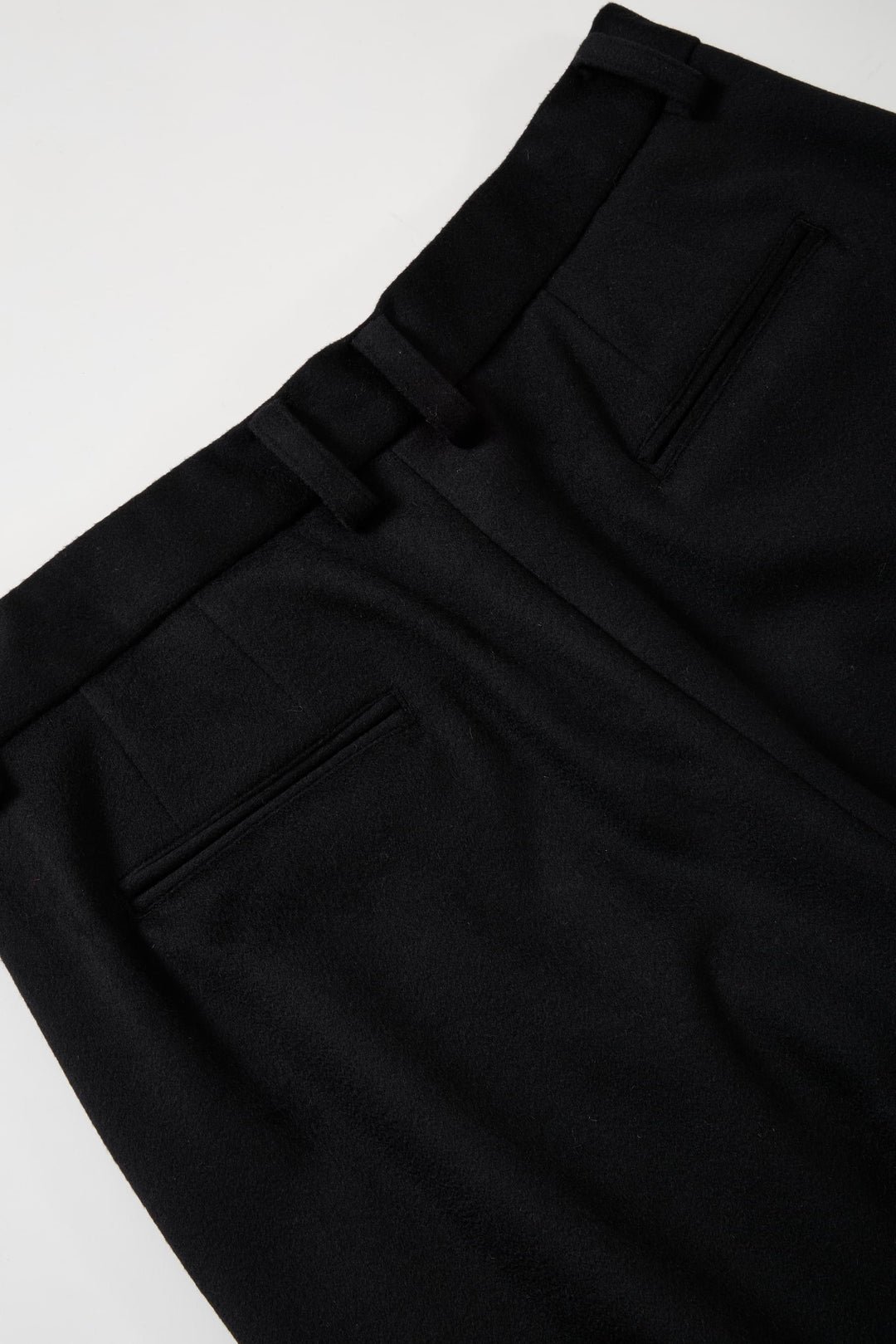 パンツ THE DAY WOOL CASHMERE 2TUCK WIDE PANTS THE DAY - WOOL CASHMERE 2 TUCK WIDE PANTS -Blac