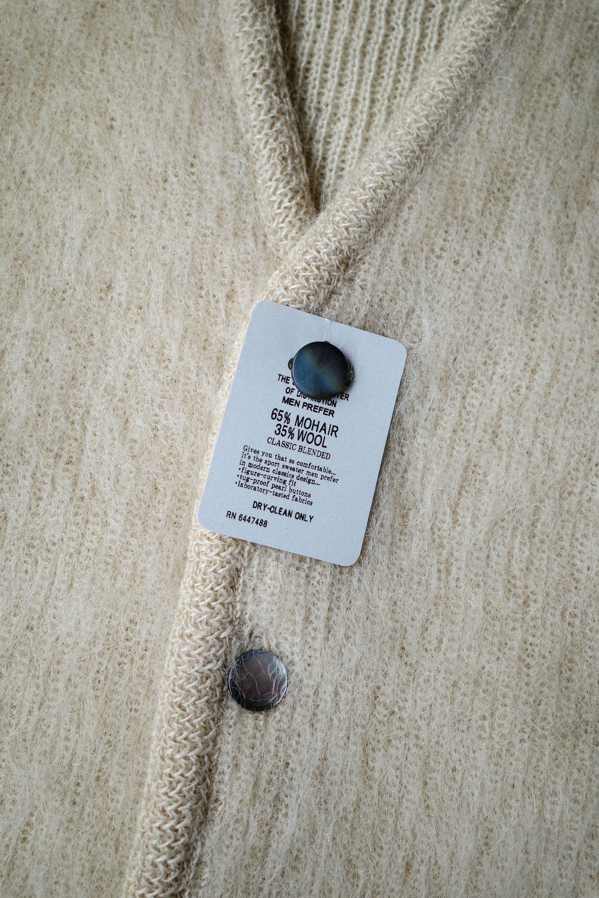 A.R.P. Shaggy Man™️ Mohair Cardigan W/Pocket Na