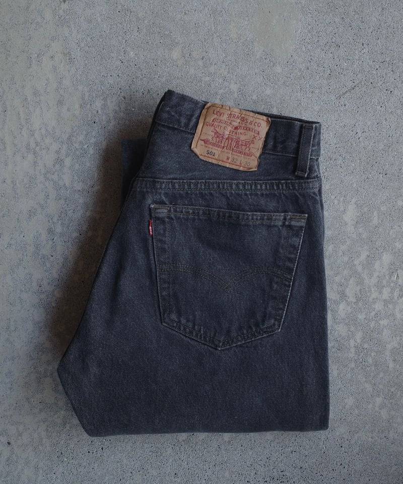 90's Levi's 501 先染め Black 