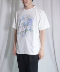 90's Flower Design T-Shirts -28 Made in USA