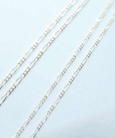 meian sterling silver "FIGARO S" chain necklace #013