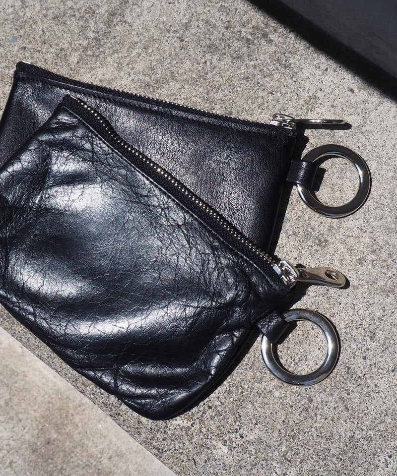 Made in ASAKUSA” LEATHER SMALL WALLET -BLACK-