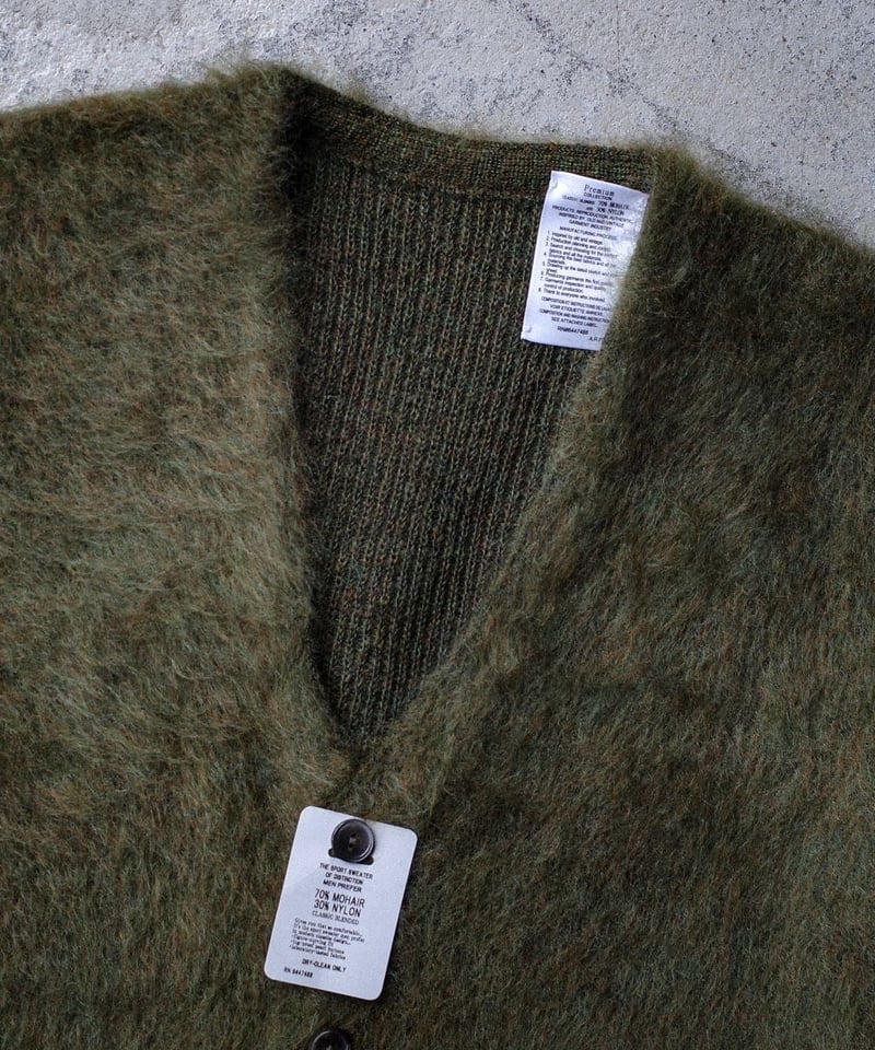 トップス A.R.P Mohair Cardigan damagedone A.R.P. Premium Mohair Cardigan W/Pocket Orange -¥31,900(tax incl