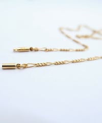 meian gold's "FIGARO S" chain necklace #013