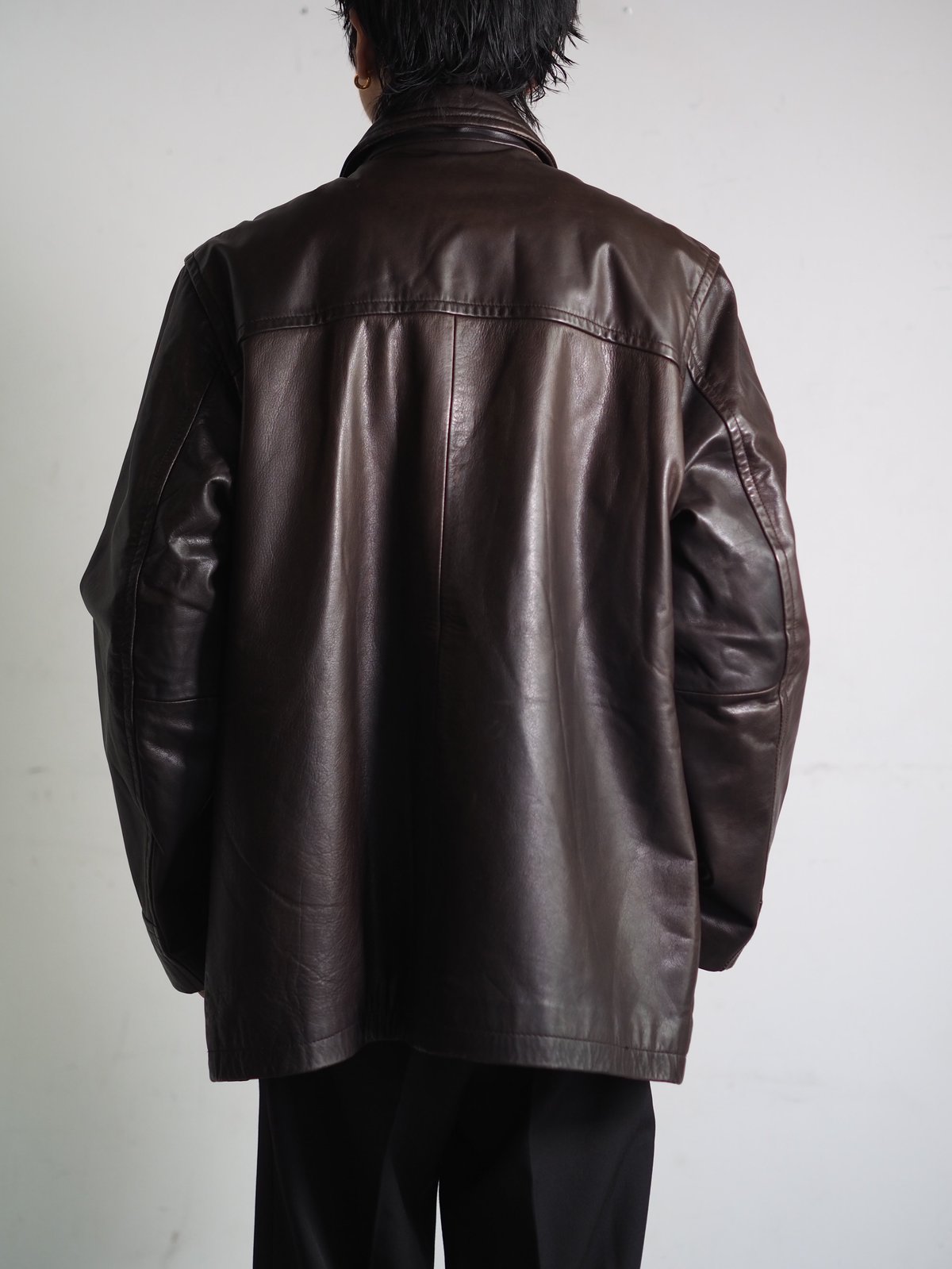 美品 OLD GAP Leather Car Coat カーコ ート 野村訓市（Old GAP 